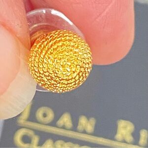 QVC Joan Rivers Classics Collection Shimmering TORSADE Earrings, Vintage